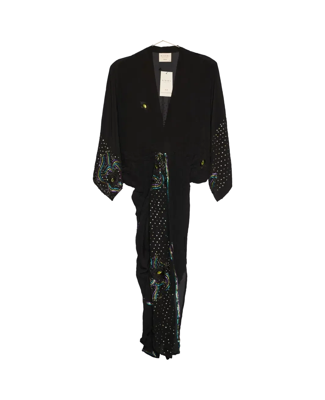 Sissel Edelbo - Juno SILK Dress Sparkling Black SE 1717-1 - Sparkling Black No. 139