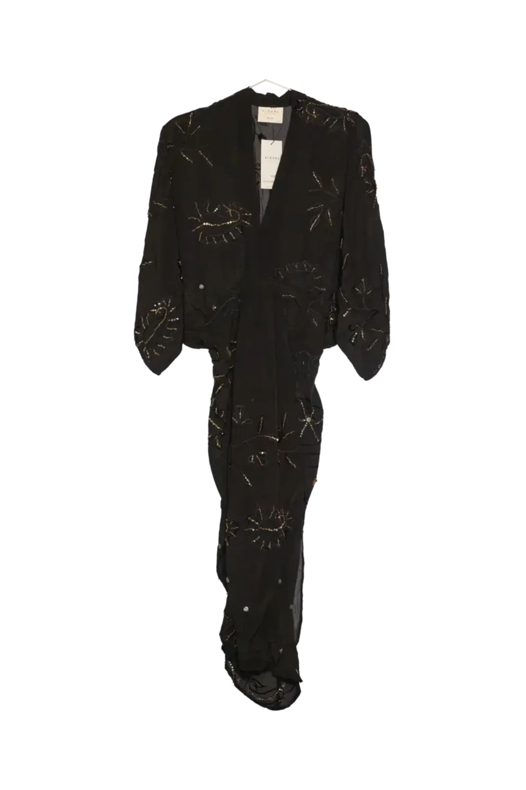 Sissel Edelbo - Juno SILK Dress Sparkling Black SE 1717-1 - Sparkling Black No. 8