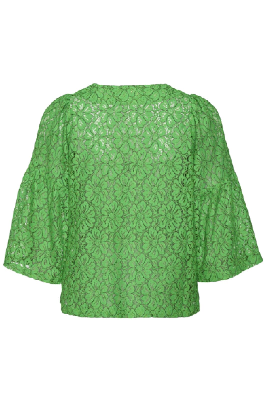 Sissel Edelbo - Lace Leftover Top - Green Toppe 