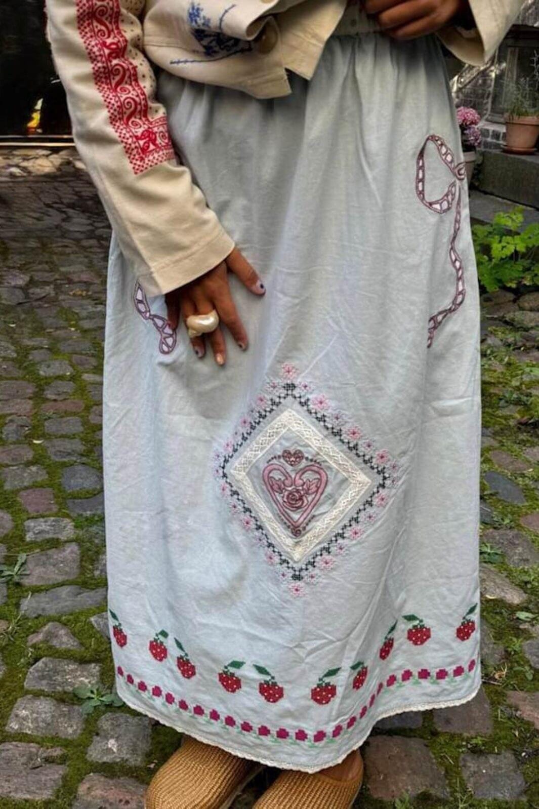 Sissel Edelbo - Louise Skirt SE 1820 - Baby Blue Nederdele 