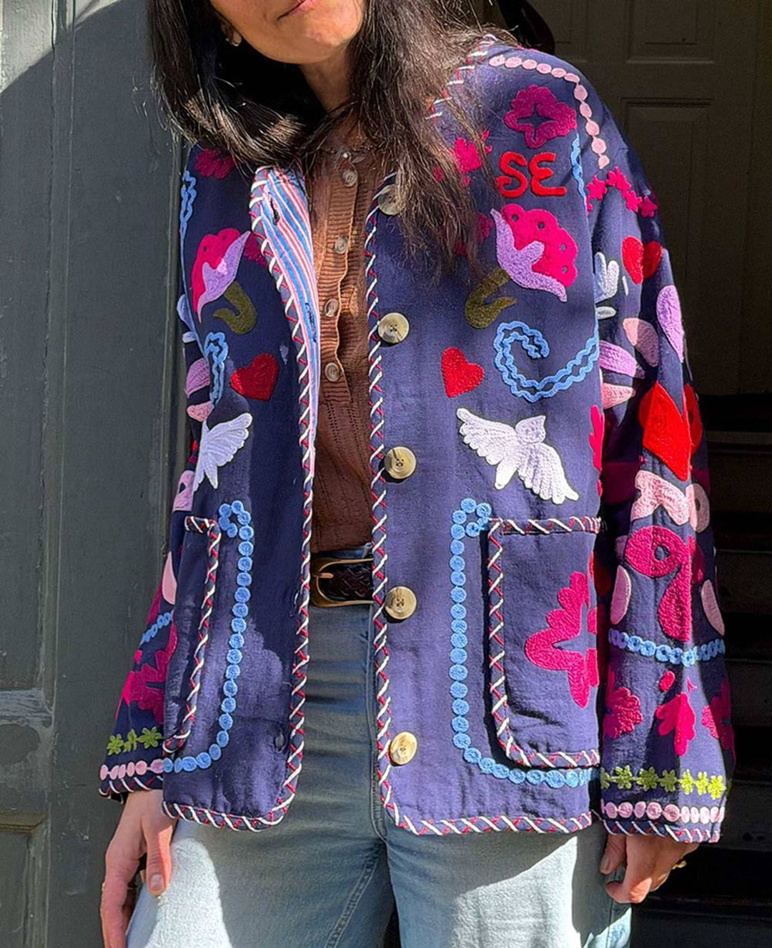 Sissel Edelbo - Maggie Jacket Se 2026 - Navy Festival Jakker 