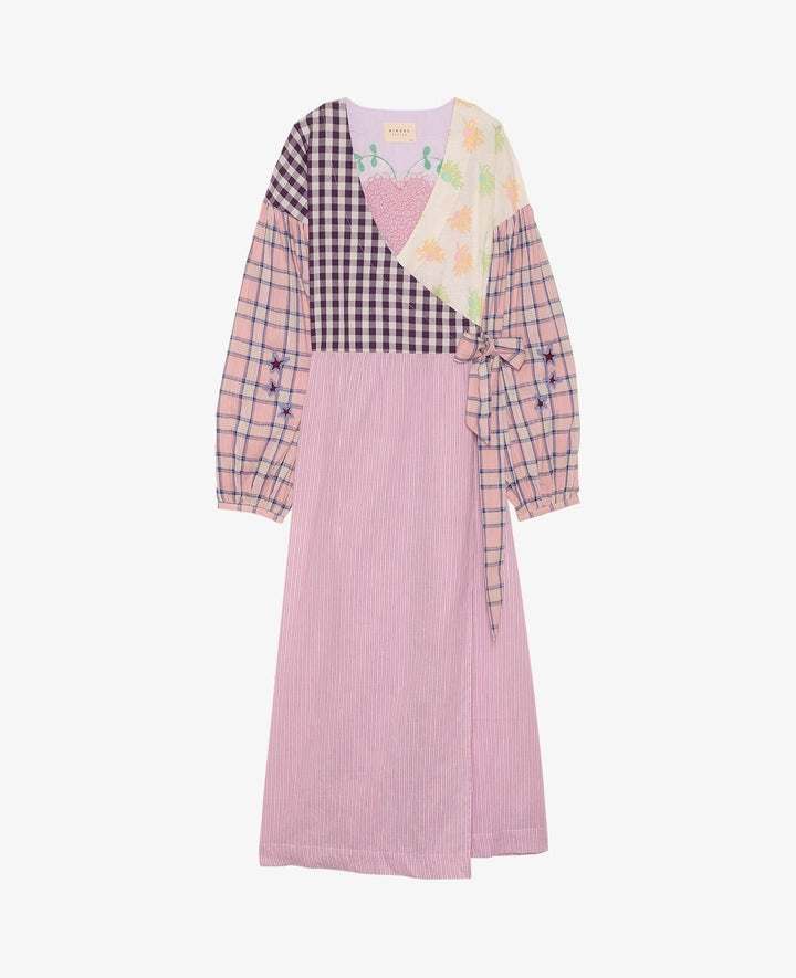 Sissel Edelbo - Paula Wrap Dress SE 1787 - Purple Mix Kjoler 