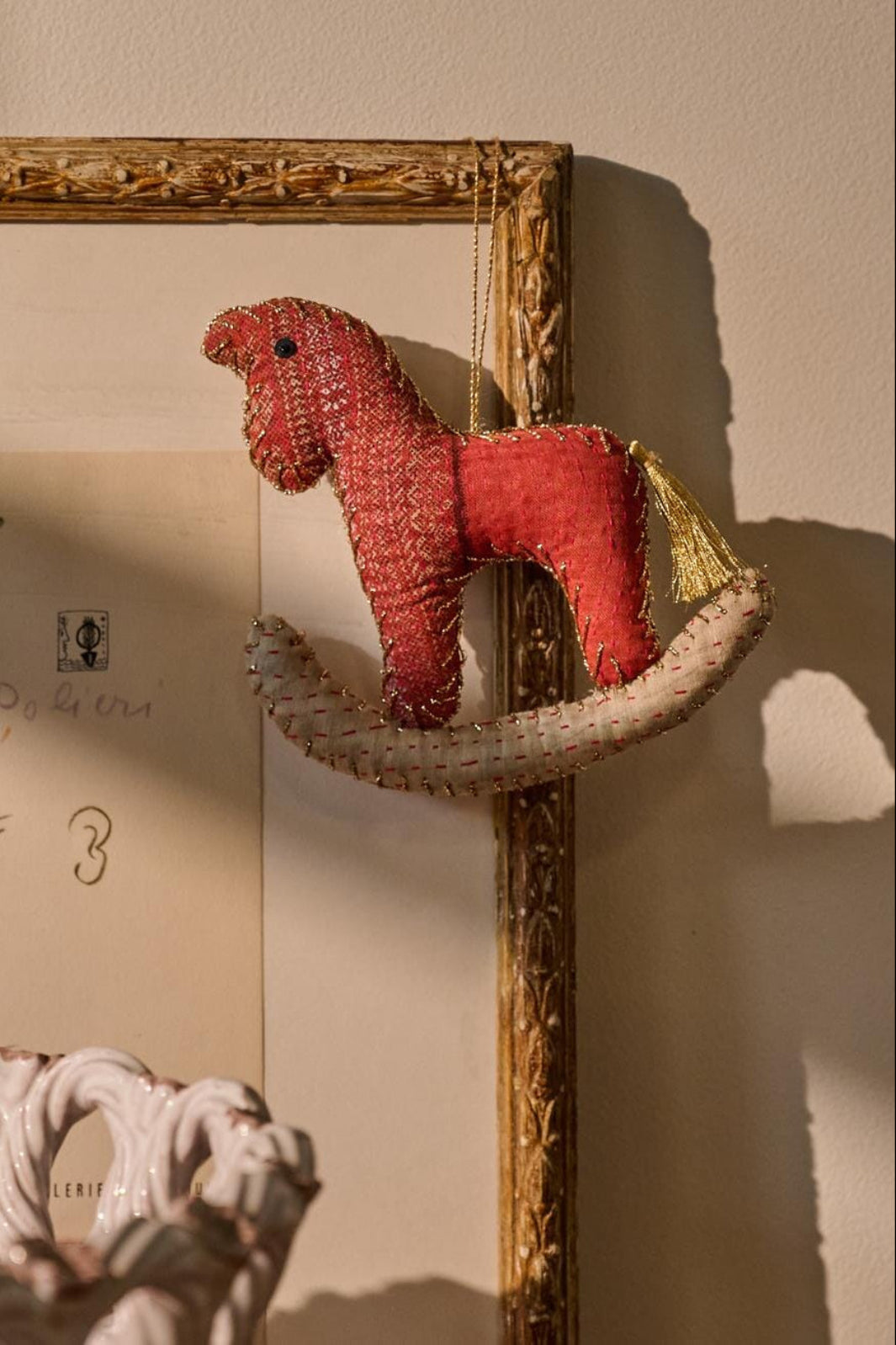 Sissel Edelbo - Rocking Horse Ornament SE 1123 - Cappocino