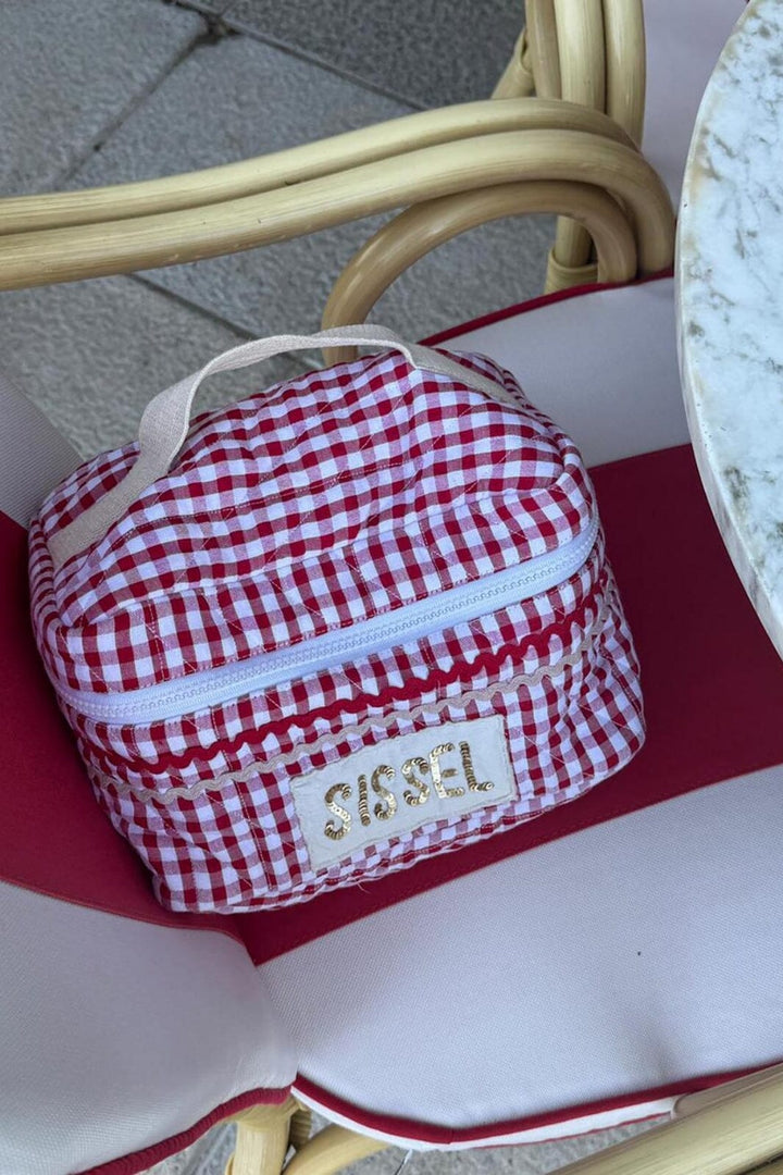 Sissel Edelbo - Sissel Bucket Bag SE 1751 - Red Checks Tasker 