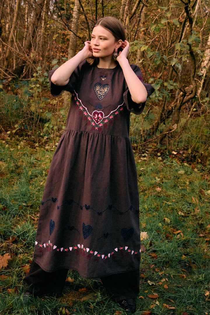 Sissel Edelbo - Sky Dress Se 2041 - Brown Kjoler 