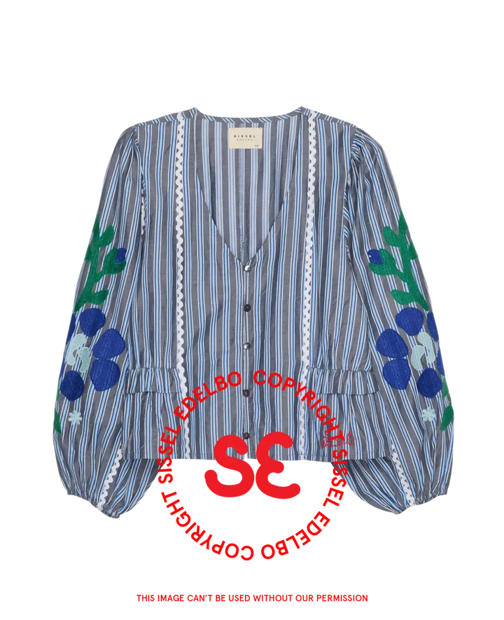 Sissel Edelbo - Veda Top SE 2044 - Grey Stripes