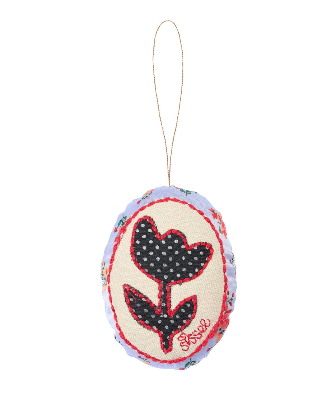 Sissel Edelbo - Vera Easter Egg Ornament SE 2083 - Purple Floral Interiør 