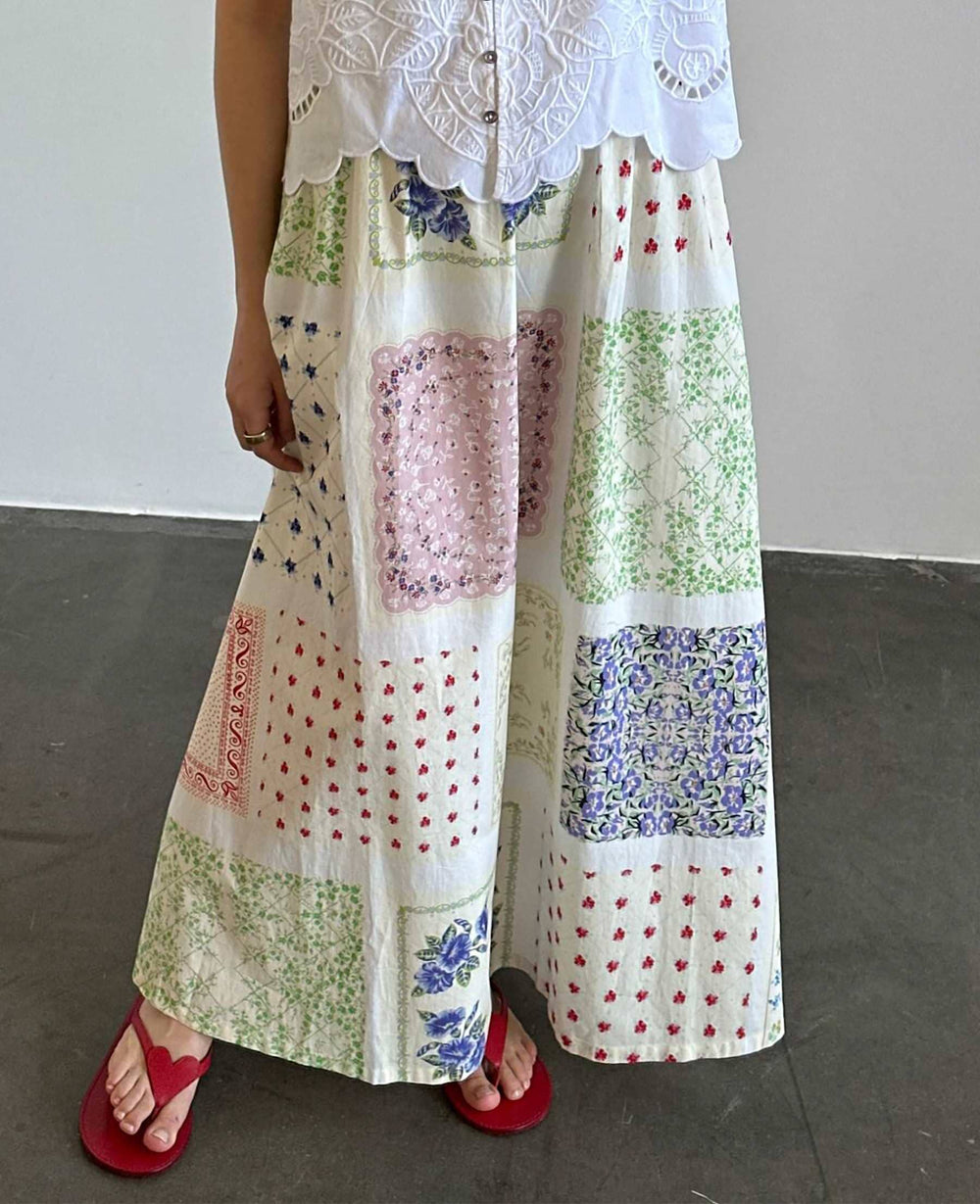 Sissel Edelbo - Vinca Skirt SE 1642 - Vintage Napkins Nederdele 