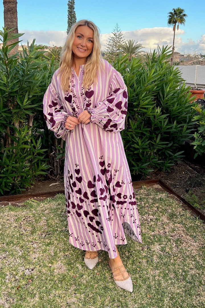 Sissel Edelbo x Molly&My - Elisabeth Dress SE 2076 - Plum Heart Kjoler 