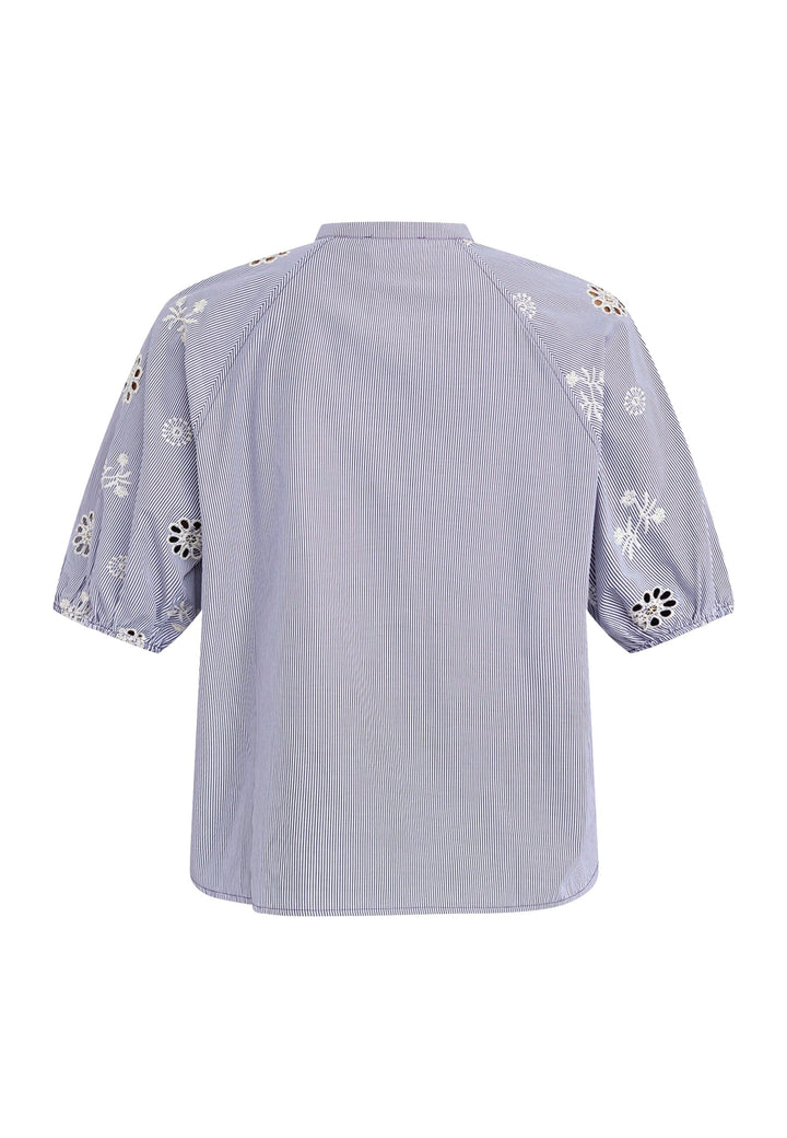 Sisters Point - Edina-Ss 19926 - 831 - Navy Stripes Skjorter 