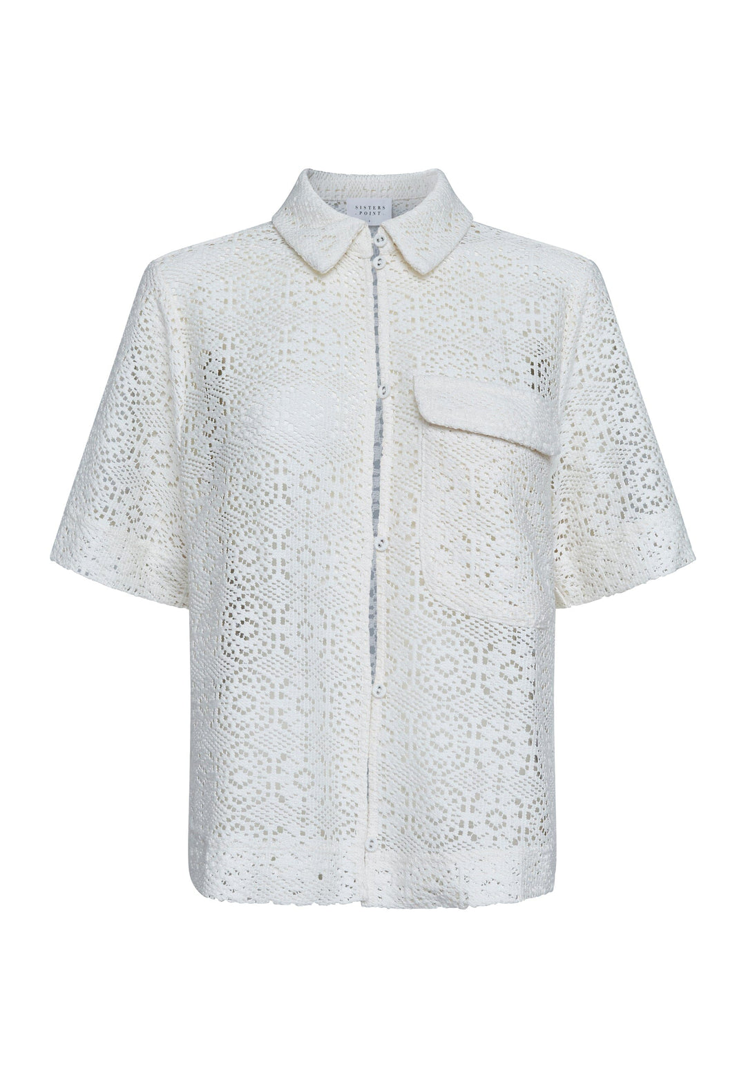 Sisters Point - Elsia-Sh.Ss 18972 - 115 - Cream Skjorter 