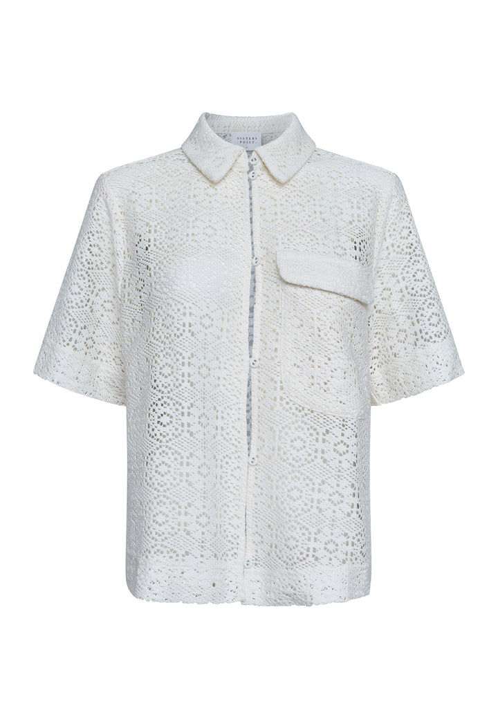 Sisters Point - Elsia-Sh.Ss 18972 - 115 - Cream Skjorter 