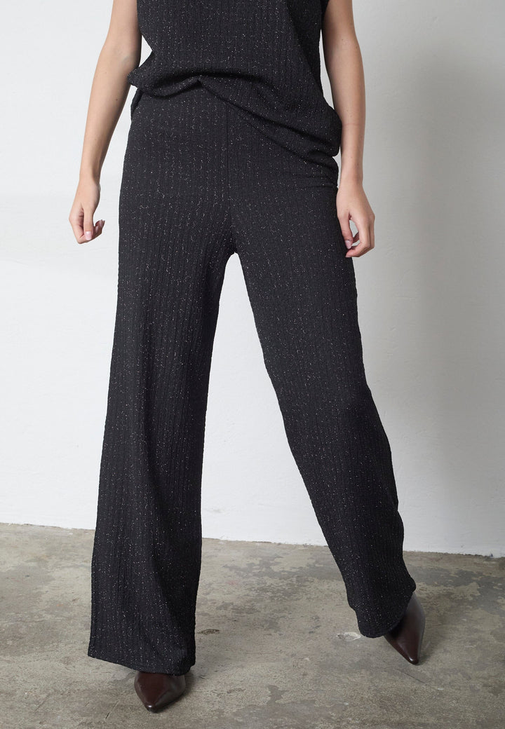 Sisters Point - Glut-Pa19 19575 - 001 - Black/Silver Bukser 