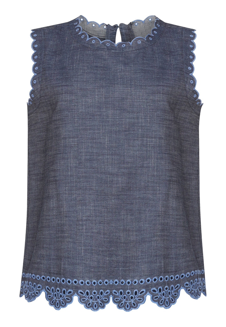Sisters Point - Isema-Ss - 900 Denim Bluser 