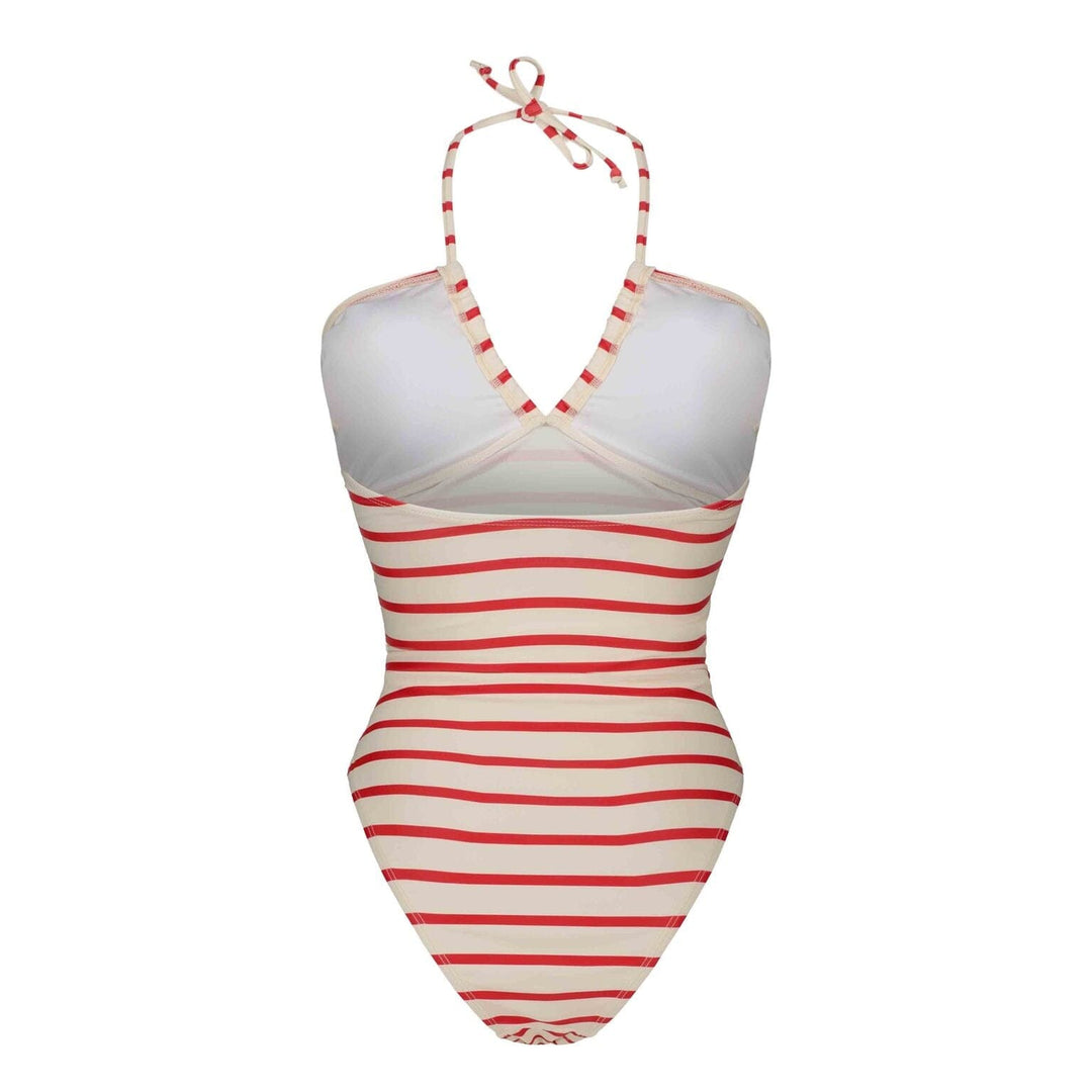 Sofie Schnoor - S241272 Swimsuit - Red Striped Badedragter 