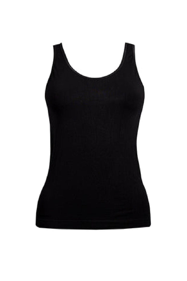 Soft basic - Haily Top wide strap 2 pak - black Undertrøjer 