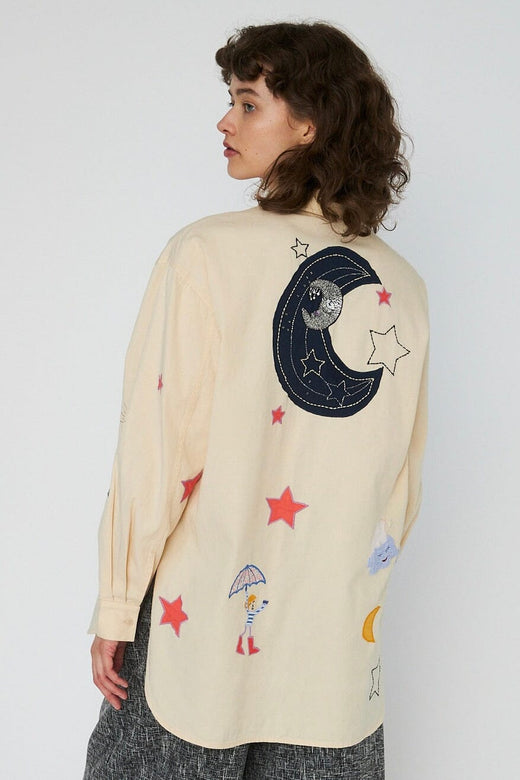 Stella Nova - Bead Embellished Shirthc54-2336 - 053 Creme Brûlée Skjorter 