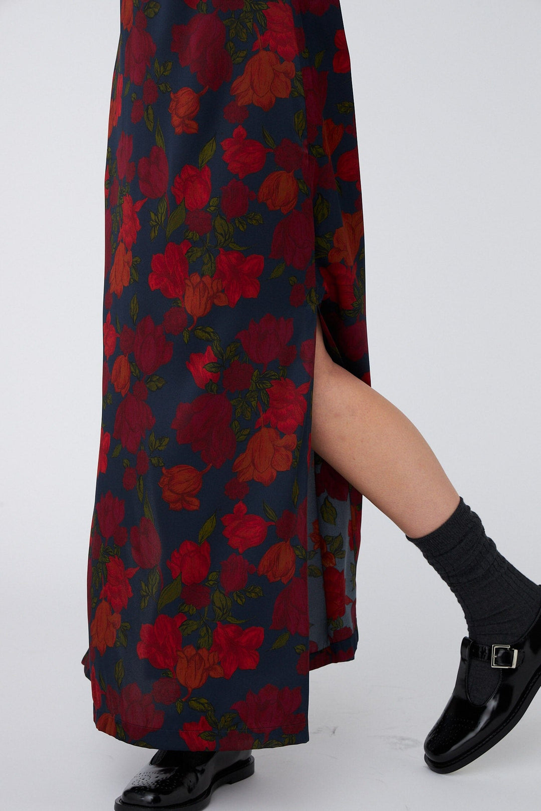 Stella Nova - Silk Dress Longsf53-4205 - 235 Flower Forest Kjoler 