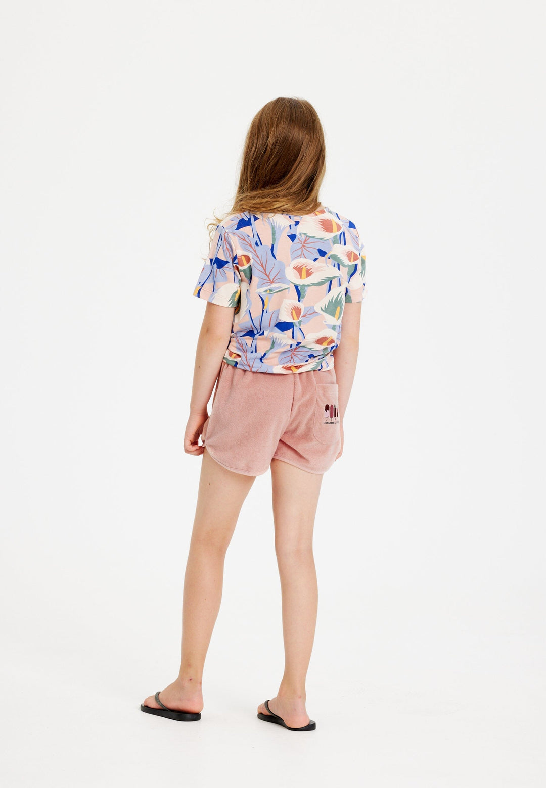 The New - Tngwyneth S_S Tee - Peach Beige Flower Aop T-shirts 