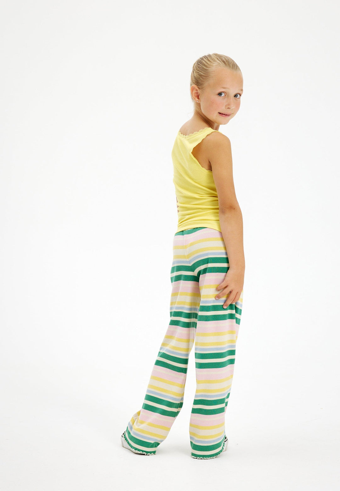 The New - Tnkate Wide Rib Pants - Lemon Drop Bukser 