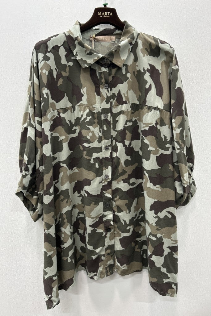 Marta Du Chateau - Mdczenobia Shirt 7487 - Camo
