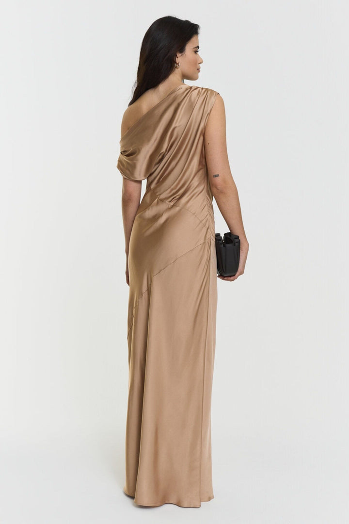 Twist & Tango - Ttvanessa Satin Dress - Golden Beige Kjoler 