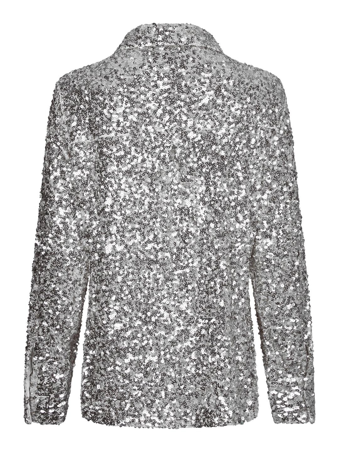 Valentin Studio - Classy Sequins Shirt 163336 - 220 - Silver Skjorter 