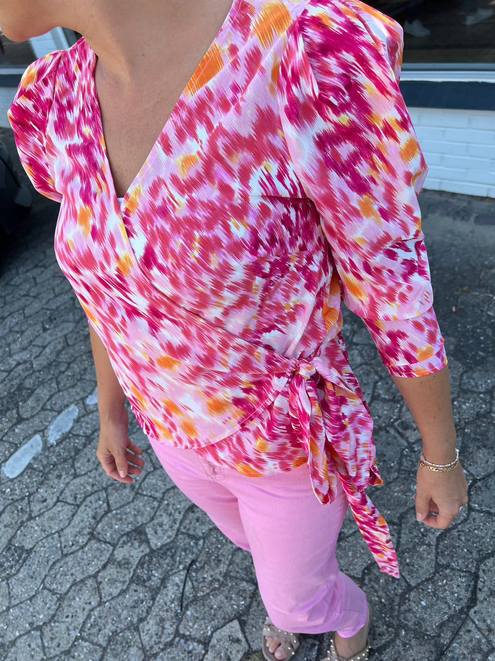 Valentin Studio - Josie Distress Blouse - Pink Bluser 