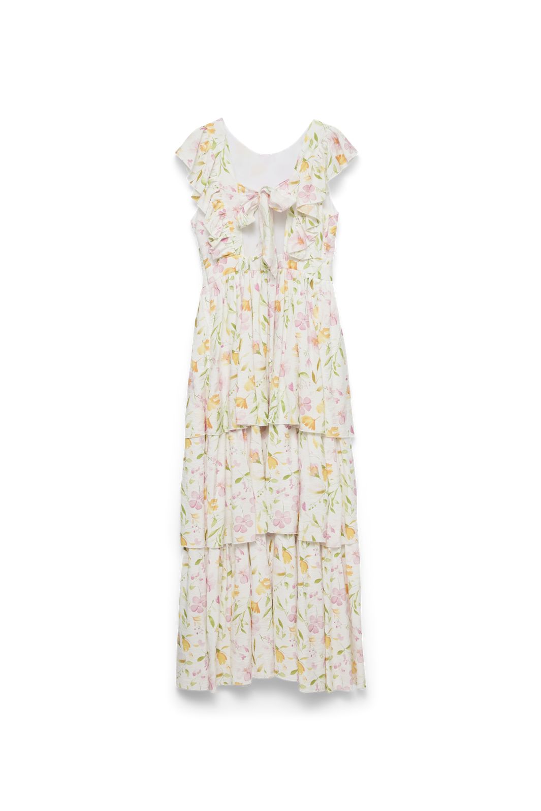 Vero Moda - Vmestella Sl Maxi Dress - 5052682 Bright White Flower Aop