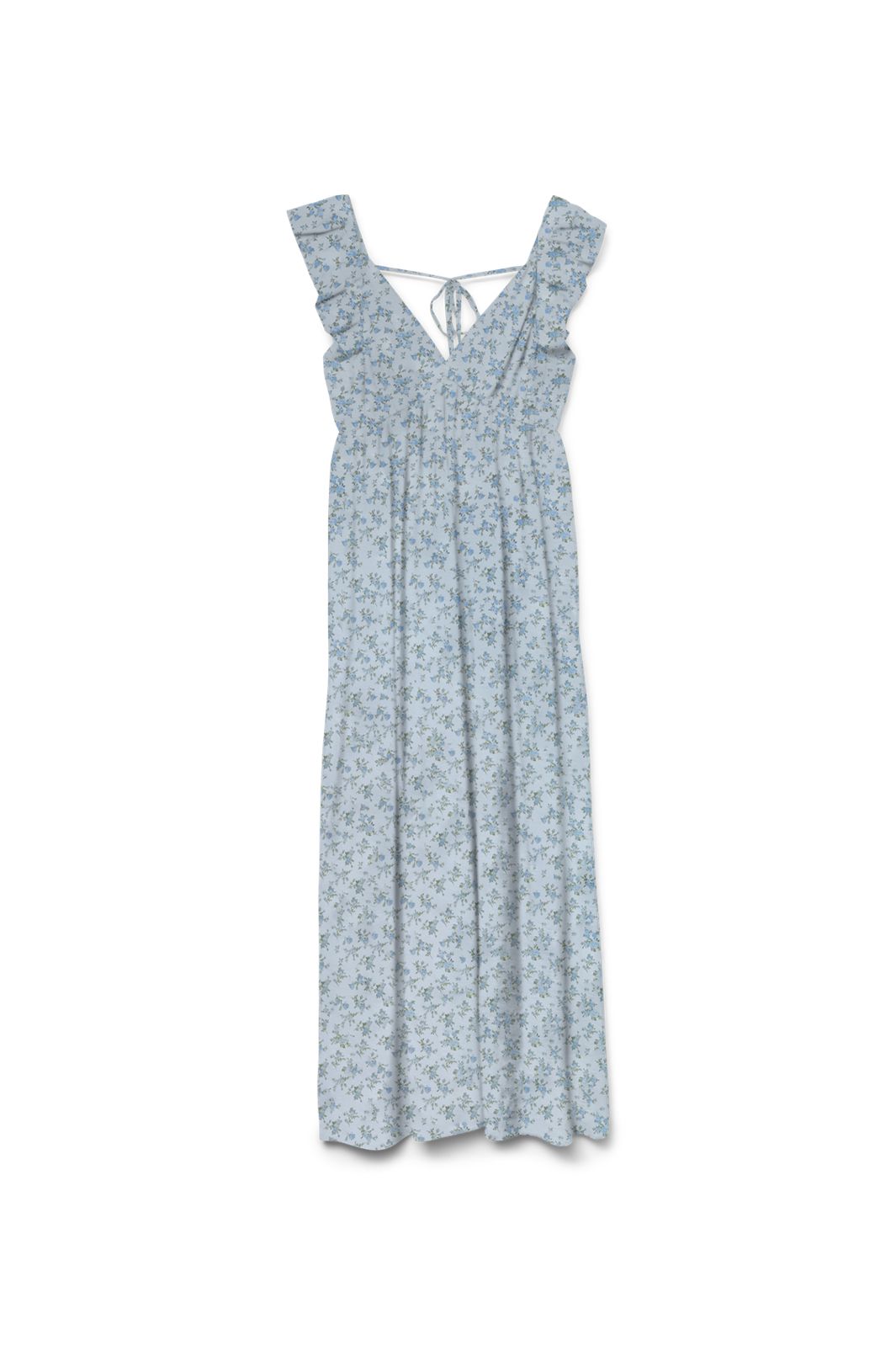 Vero Moda - Vmjosie Sl Ankle Frill Dress - 5014969 Cashmere Blue Blue Molly