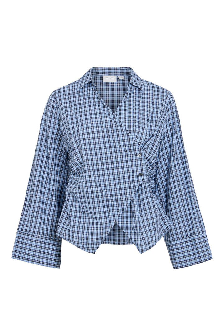 Vila - Vijava L/S Shirt - 5177885 Little Boy Blue Black