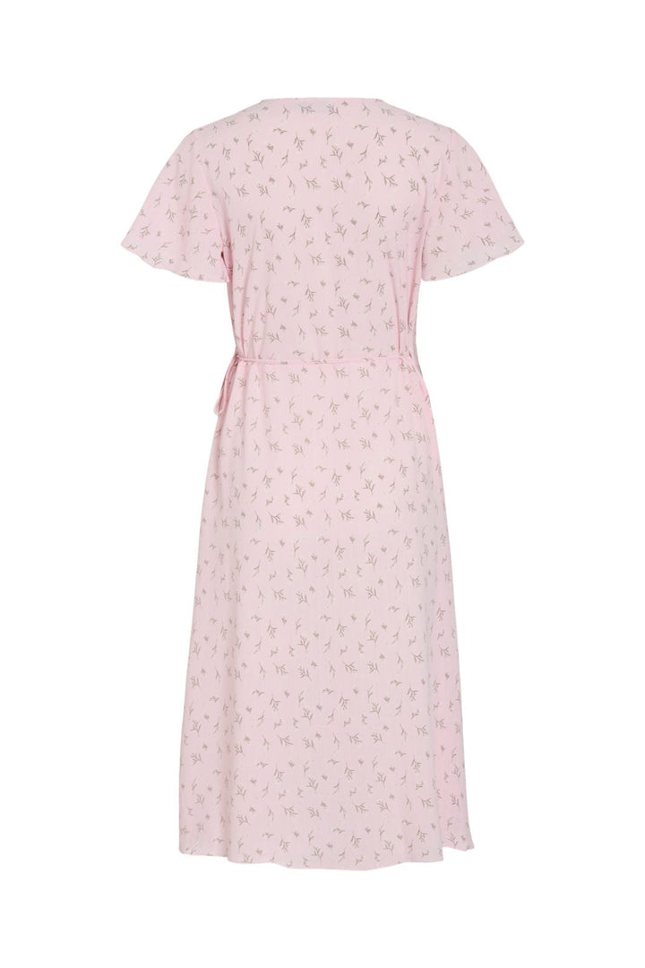 Vila - Vilovie S/S Wrap Midi Dress - 4996484 Cherry Blossom Flower
