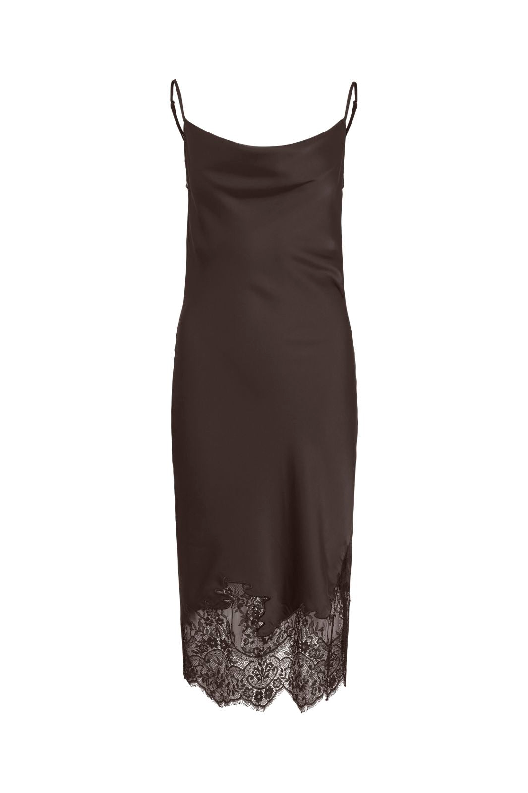 Vila - Visabel Strap Dress - 5094203 Coffee Bean