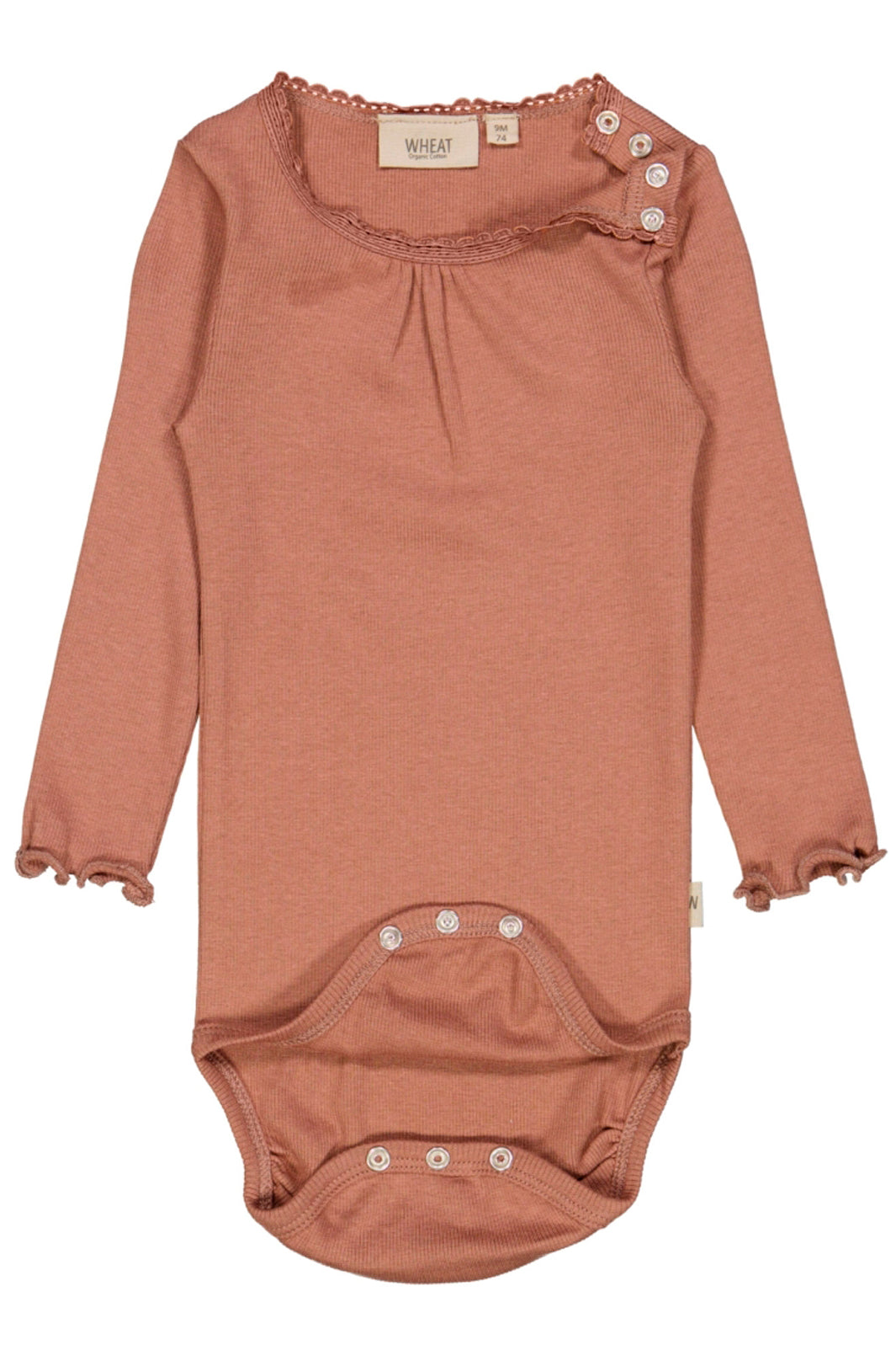 Wheat - Body Rib Lace LS - 2102 Vintage Rose Bodystockings 