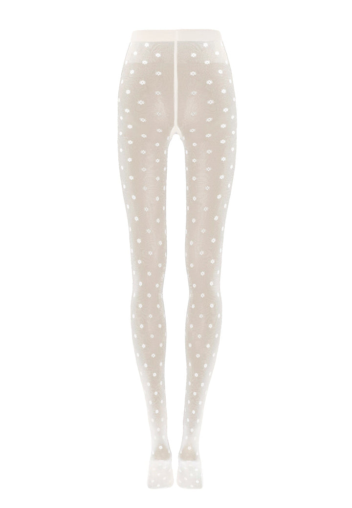 Wolford - Daisy Tights 17667 - 9383 White/white Strømpebukser 