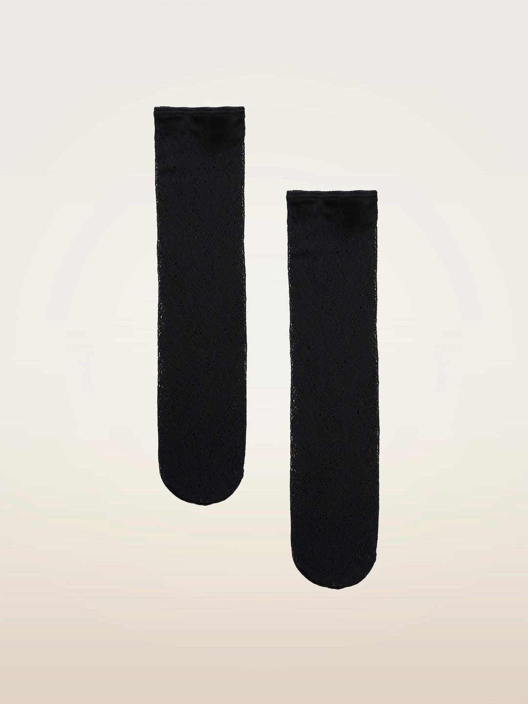 Wolford - Infinite Rose Net Socks 41812 - 7005 Black Strømper 