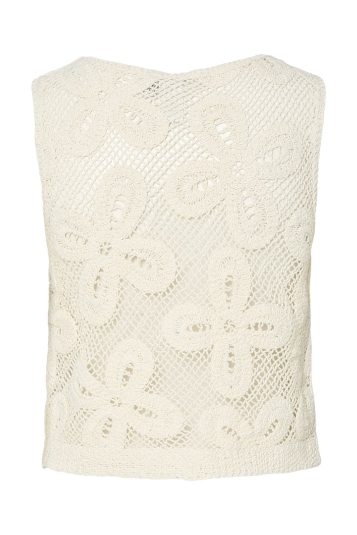 Y.A.S - Yasanula Sl Crochet Top - 4726038 Birch