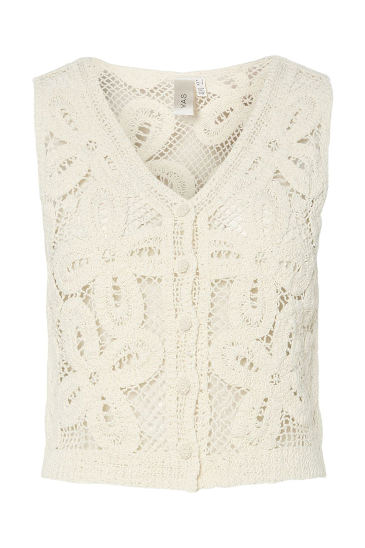 Y.A.S - Yasanula Sl Crochet Top - 4726038 Birch
