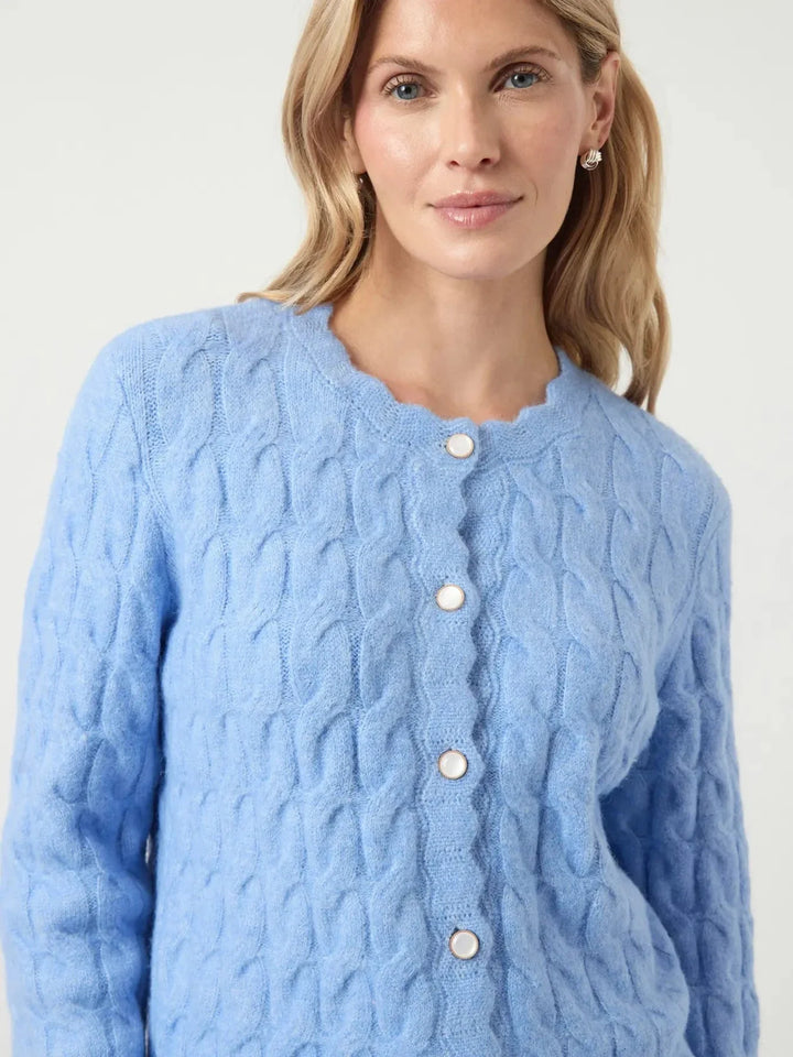 YAS - Yasbubera Ls Knit Cardigan - 4791715 Vista Blue Cardigans 