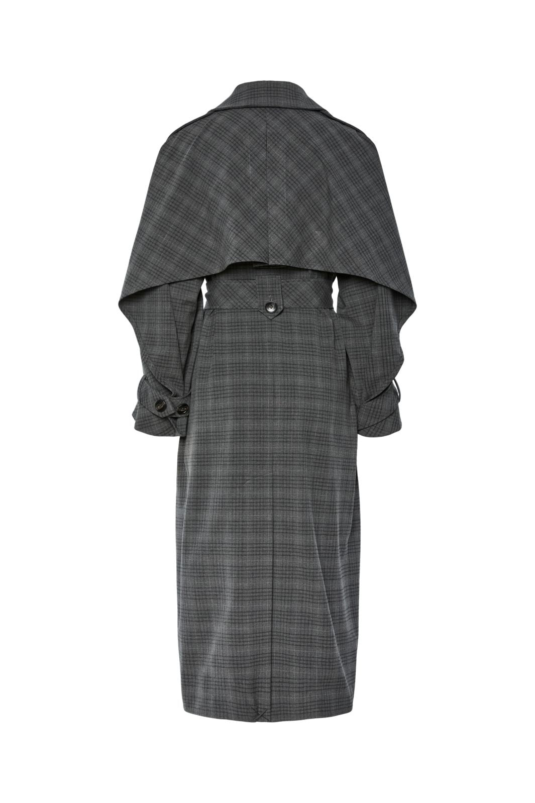 Y.A.S - Yascicco Ls Long Coat - 4887412 Dark Grey Melange W. Black