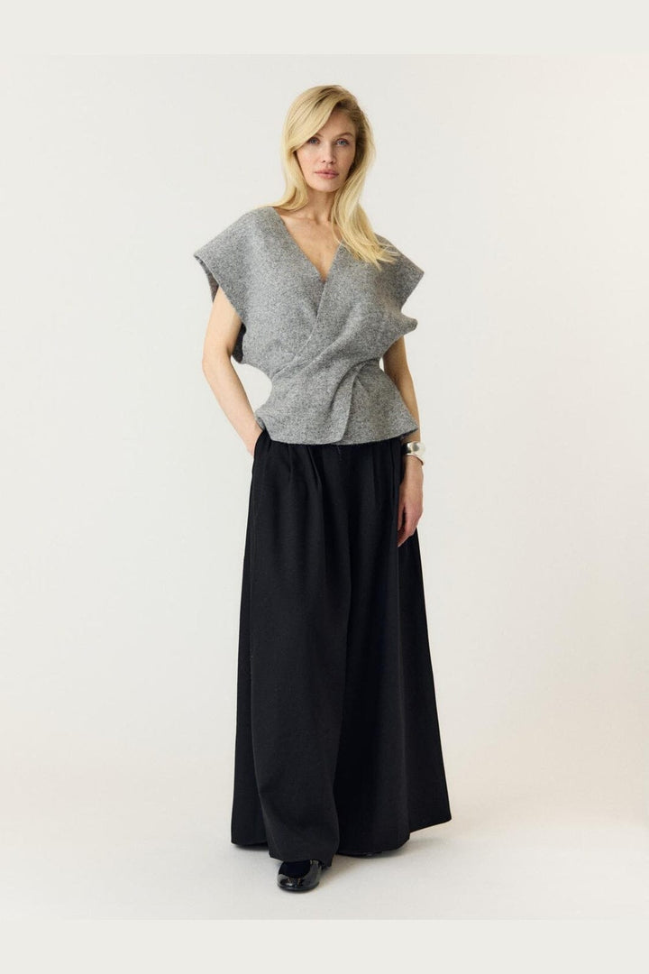 YAS - Yasdavia Sl Knit Vest - 5164771 Medium Grey Melange