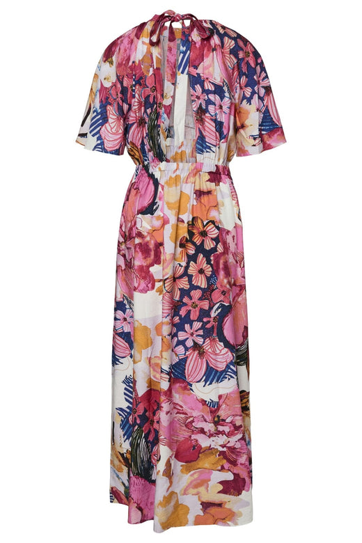 Y.A.S - Yasdelphi Ss Ankle Dress - 4761606 Sachet Pink Delphi Print Kjoler 