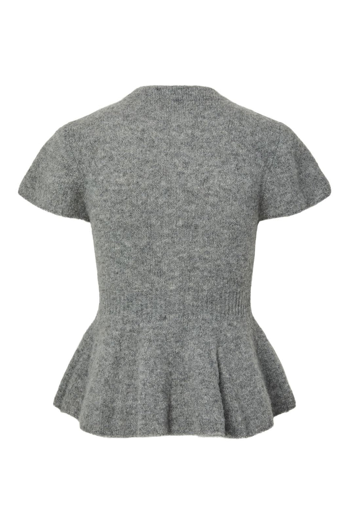 YAS - Yasenya Ss Knit Cardigan - 5137006 Medium Grey Melange