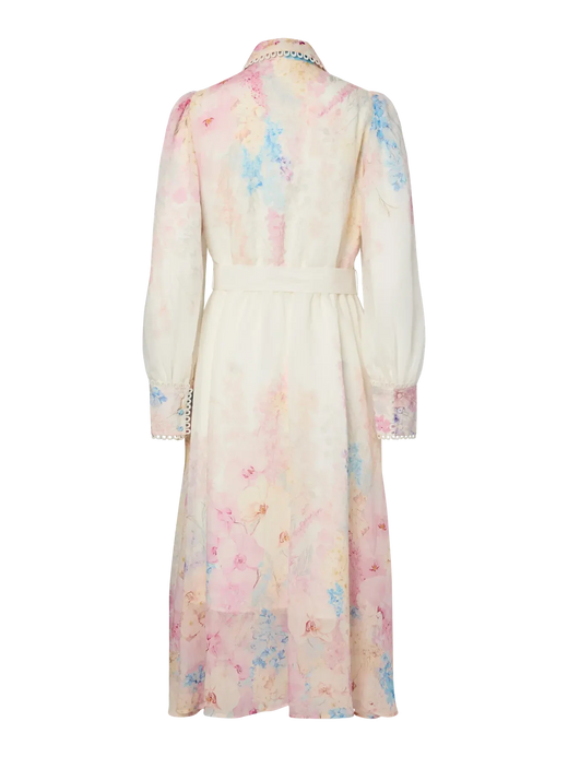 Y.A.S - Yasflorence Ls Long Dress - 4965240 Pristine Florence Aop Kjoler 