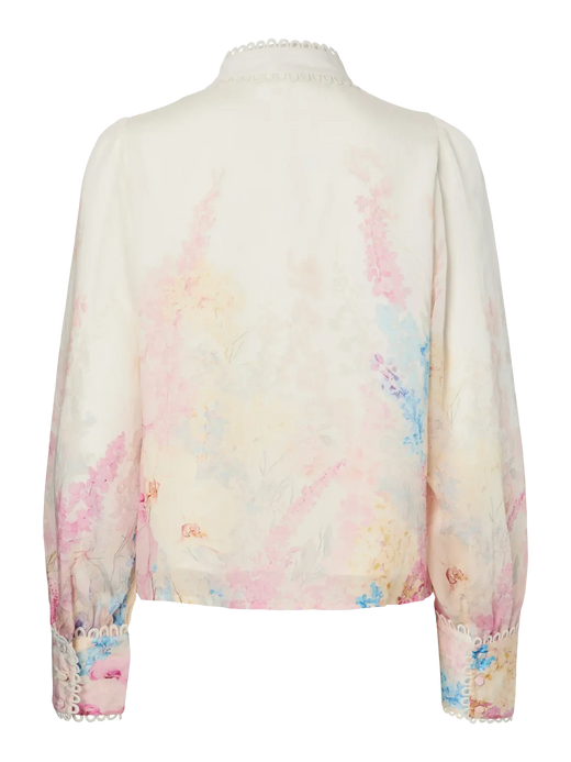 Y.A.S - Yasflorence Ls Shirt - 4965249 Pristine Florence Aop Skjorter 