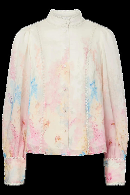 Y.A.S - Yasflorence Ls Shirt - 4965249 Pristine Florence Aop Skjorter 