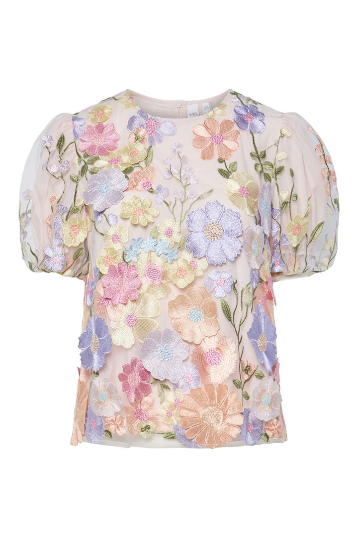 Forhåndsbestilling - Y.A.S - Yasflowering Ss Top - 4886953 Lavendula Pastel Flowers
