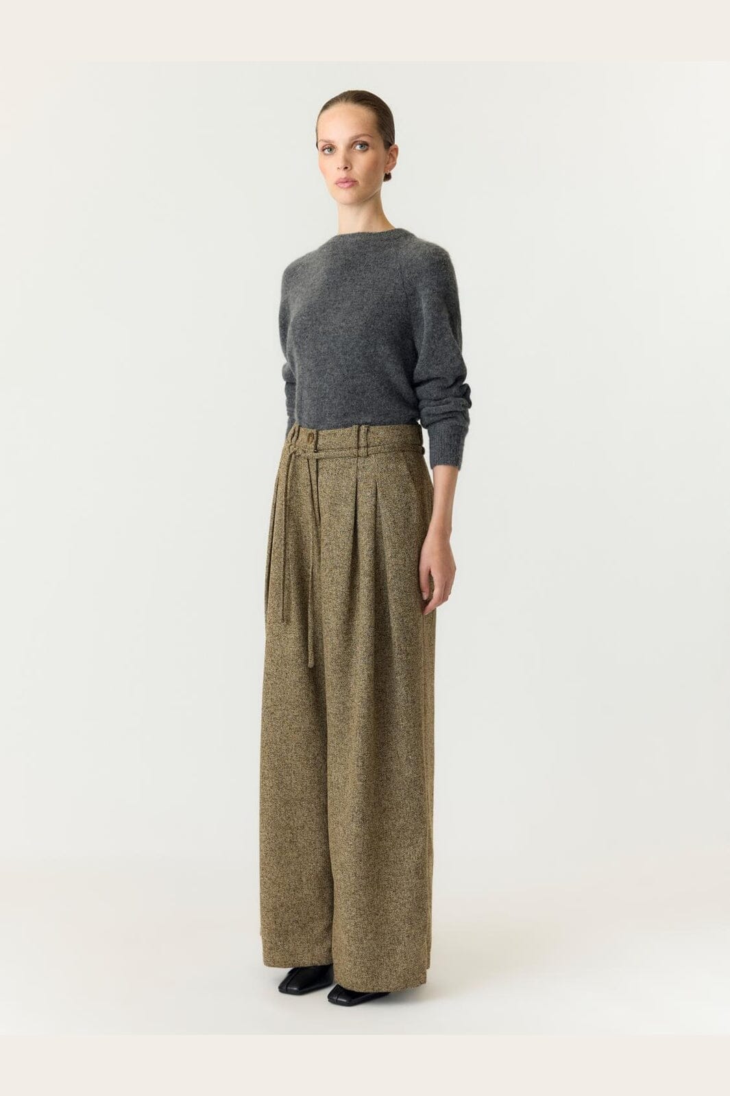 YAS - Yasgima Wide Pant - 5120172 Sepia Melange