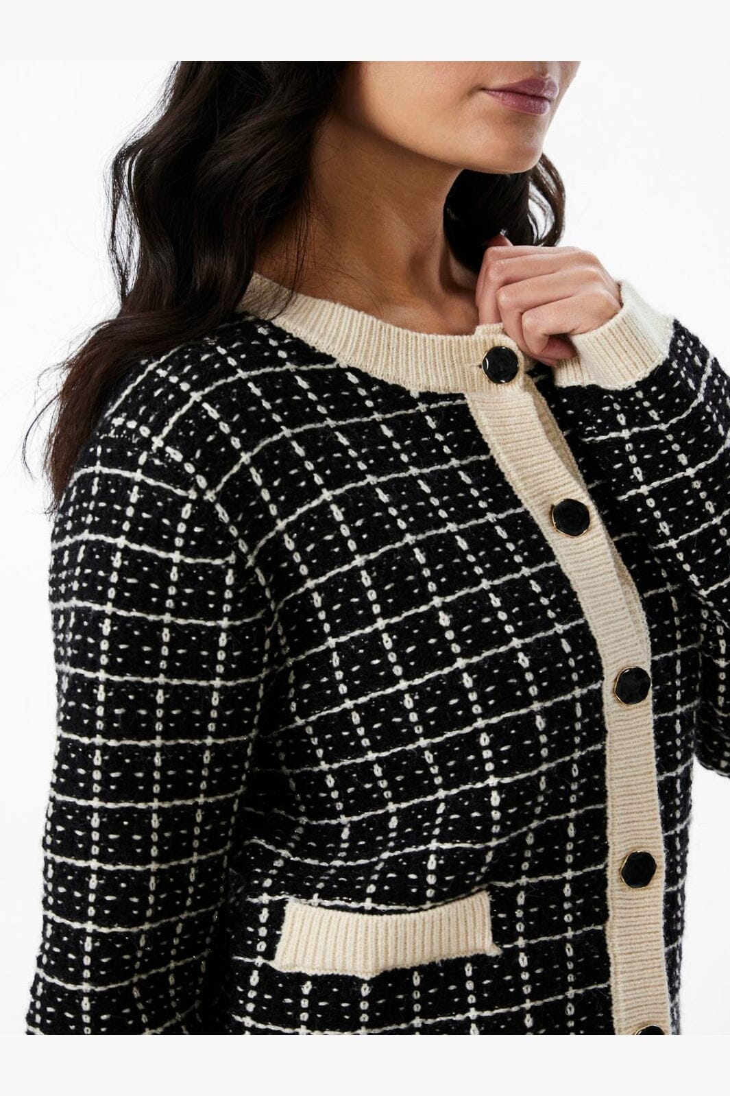 YAS - Yaslivia Ls Short Knit Cardigan - 4437256 Black Birch