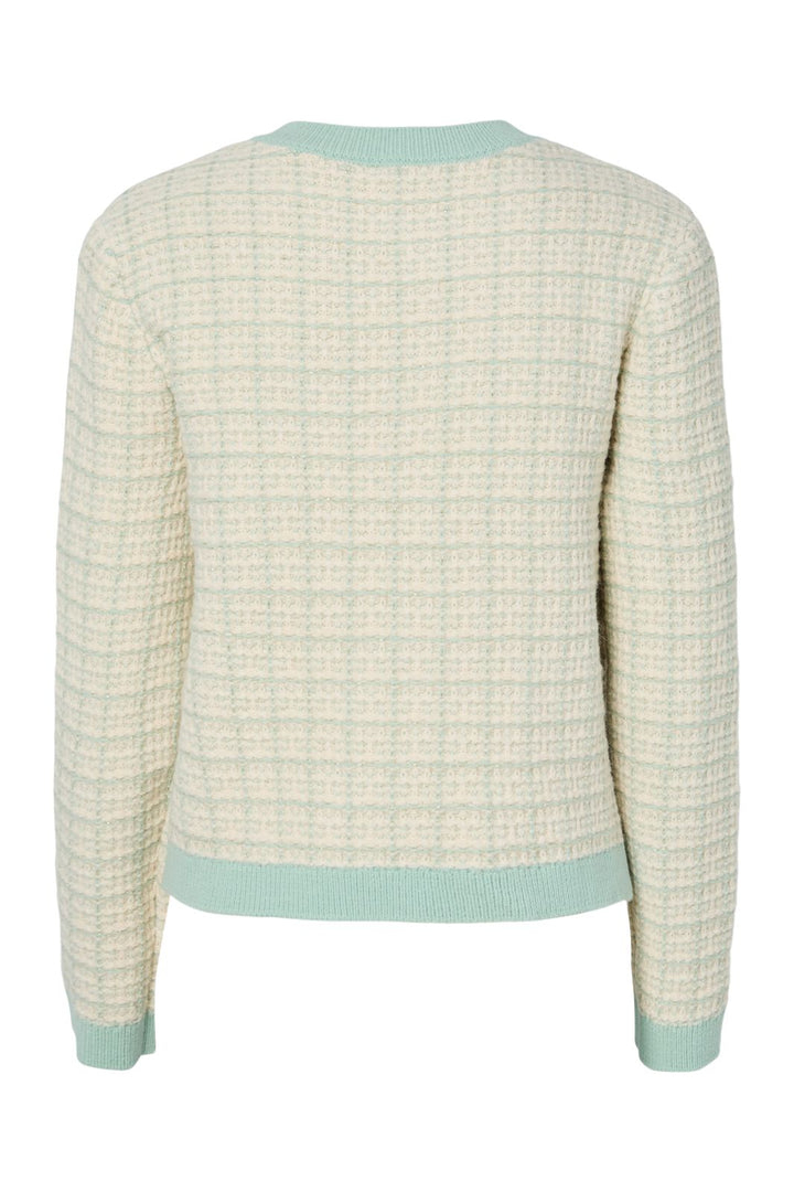 YAS - Yaslivia Ls Short Knit Cardigan - 4921804 Lichen Birch